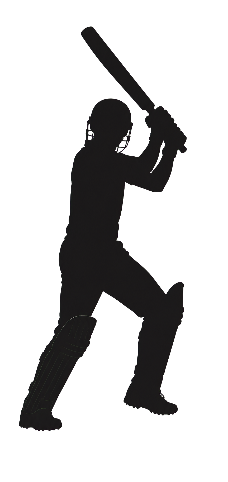 Babar Azam cricket silhouette